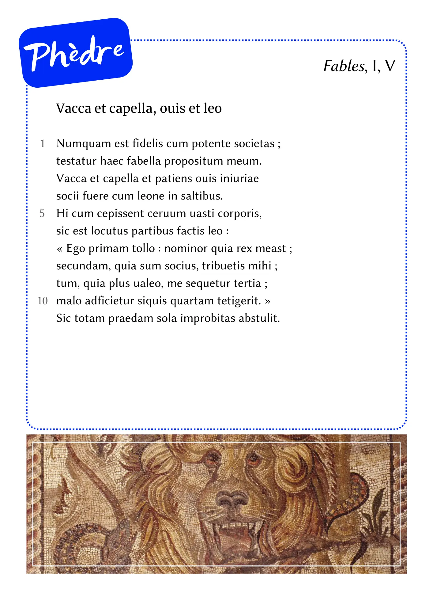 Phèdre, Une fable sur l’iniquité des puissants